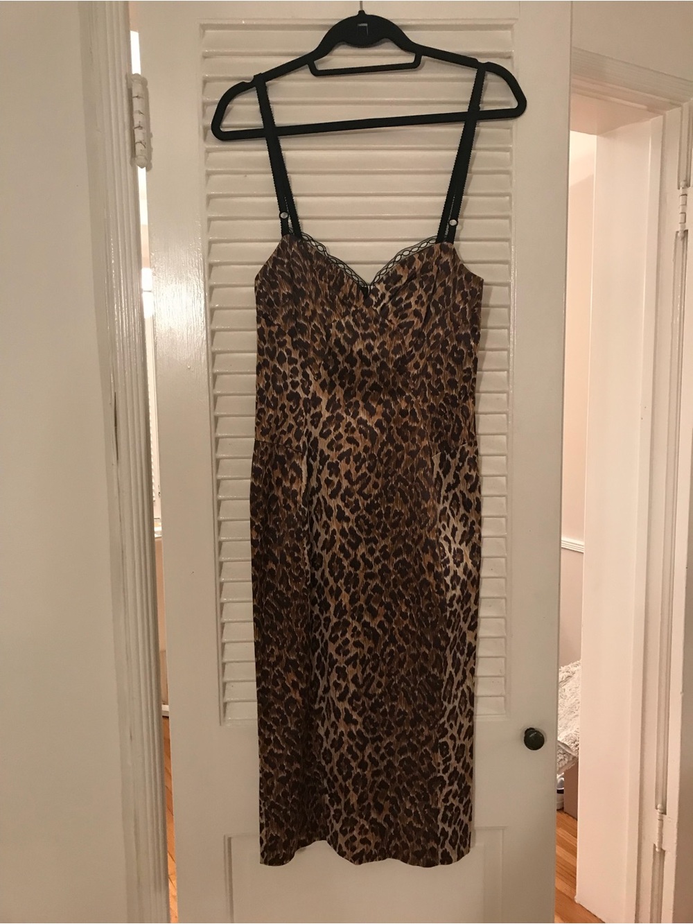 Authentic Dolce & Gabbana Brown Leopard Silk Dress